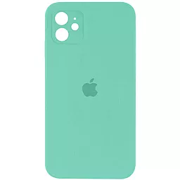 Чехол Silicone Case Full Camera Square для Apple iPhone 11 Turquoise
