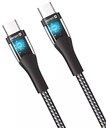 Кабель USB PD Veron CC01 60w 3a 1.2m USB Type-C - Type-C cable black