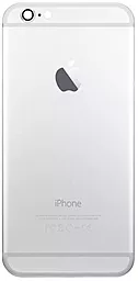 Задняя крышка корпуса Apple iPhone 6 со стеклом камеры Silver - фото Задняя крышка корпуса Apple iPhone 6 со стеклом камеры Silver