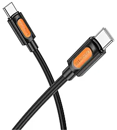 Кабель Borofone BX114 Structure USB Type-C - Type-C 60w 3a 1м PD cable Black - мініатюра 2 Кабель Borofone BX114 Structure USB Type-C - Type-C 60w 3a 1м PD cable Black - мініатюра 2