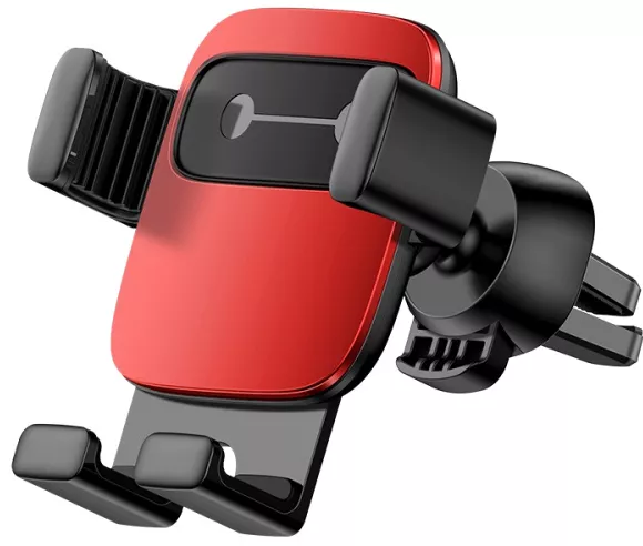 Тримач з автозатисканням Baseus Cube Gravity Vehicle-Mounted Holder Red - фото 2