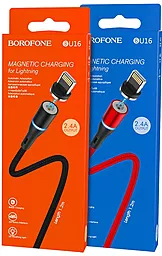 Кабель Borofone BU16 USB-A - Lightning 12w 2.4a 1.2м cable Red - мініатюра 4 Кабель Borofone BU16 USB-A - Lightning 12w 2.4a 1.2м cable Red - мініатюра 4