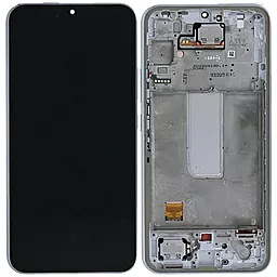 Дисплей Samsung Galaxy A34 A346 5G с тачскрином и рамкой, (OLED), Silver