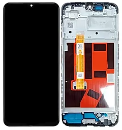 Дисплей Oppo A18 2023, A38 2023 з тачскріном і рамкою, Black