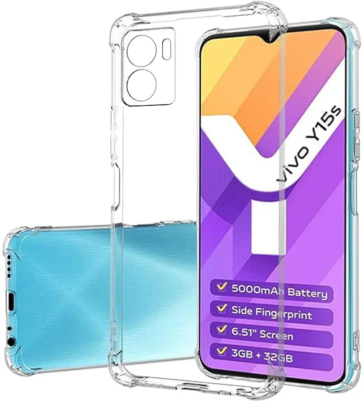 Чехол GETMAN Ease logo Full Camera для Vivo Y15s  Clear - фото 1