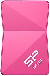 Флешка Silicon Power Touch T08 64GB (SP064GBUF2T08V1H) Pink