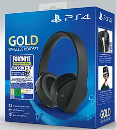 Наушники Sony PlayStation Wireless Headset Gold (Fortnite) - миниатюра 3
