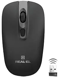 Комп'ютерна мишка REAL-EL RM-350 W Black (EL123200043) - фото Комп'ютерна мишка REAL-EL RM-350 W Black (EL123200043)