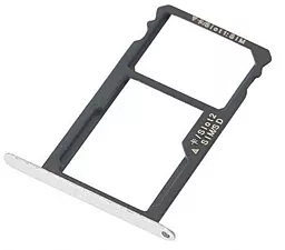 Держатель (лоток) Сим карты Huawei Honor 7 (PLK-L01) Silver