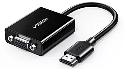 Видеокабель CM611 HDMI - VGA 1080p 60hz 0.15m black (90813) Ugreen - фото Видеокабель CM611 HDMI - VGA 1080p 60hz 0.15m black (90813) Ugreen
