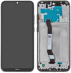 Дисплей Xiaomi Redmi Note 8, Note 8 2021 с тачскрином и рамкой, оригинал, Black