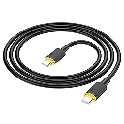 Кабель Hoco U109 100w USB Type-C - Type-C 100w 5a 1.2м PD cable Black - миниатюра 2 Кабель Hoco U109 100w USB Type-C - Type-C 100w 5a 1.2м PD cable Black - миниатюра 2