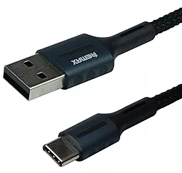 Кабель Remax USB-A - Type-C 12w 2.4a 1м cable Black (RC-003a) - фото Кабель Remax USB-A - Type-C 12w 2.4a 1м cable Black (RC-003a)