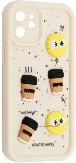 Чехол Pretty Things Case для Apple iPhone 11 White / Always Happy - фото 1