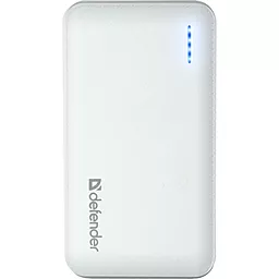 Повербанк Defender 5000mAh Li-pol USB*1 2A (83638) White - фото Повербанк Defender 5000mAh Li-pol USB*1 2A (83638) White