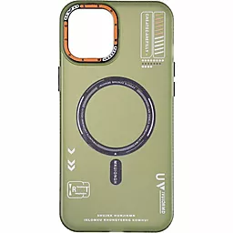 Чехол Gelius Resistant Shield with Magsafe для Apple iPhone 15 Green
