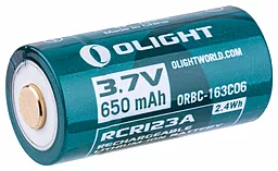 Аккумулятор Olight 16340 RCR 123 Li-Ion 650 mAh (ORB2-163P06)