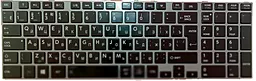 Клавиатура для ноутбука Toshiba L50 L50D L55 PK130OT1G11 черная/серебристая