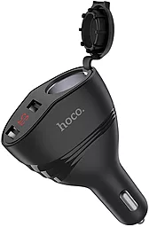 Автомобильное зарядное устройство с разветвителем прикуривателя Hoco Z34 Thunder Power (2USB, 3.1A) Black - миниатюра 5