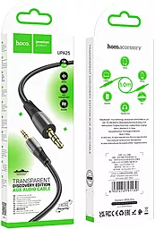 Аудіо кабель Hoco UPA25 AUX mini Jack 3.5mm M/M Cable 1 м black - мініатюра 5