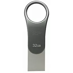 Флешка Silicon Power 32GB Mobile C80 Silver USB 3.0 (SP032GBUC3C80V1S) - фото Флешка Silicon Power 32GB Mobile C80 Silver USB 3.0 (SP032GBUC3C80V1S)