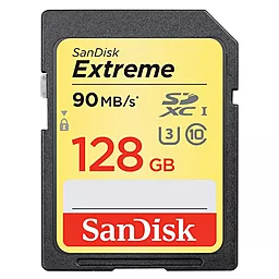 Карта пам'яті SanDisk SDXC 128GB Extreme Class 10 UHS-I U3 (SDSDXNF-128G-GNCIN)