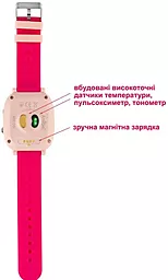 Смарт-часы AmiGo GO005 4G WIFI Thermometer Pink - миниатюра 8
