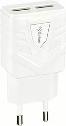 Сетевое зарядное устройство Gelius GU-HC03 Ultra Optimus 1.2a 2xUSB-A ports charger white - фото Сетевое зарядное устройство Gelius GU-HC03 Ultra Optimus 1.2a 2xUSB-A ports charger white