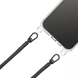 Чехол Epik Clear Case with Strap для Apple iPhone 13, iPhone 14 Black - миниатюра 4 Чехол Epik Clear Case with Strap для Apple iPhone 13, iPhone 14 Black - миниатюра 4