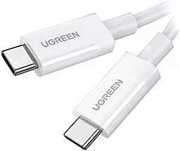 USB PD HD Кабель Ugreen US506 100W 5A 0.8M USB Type-C - Type-C Cable White (40113)