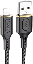 Кабель Hoco X95 Goldentop USB-A - Lightning 12w 2.4a 1м cable Black - фото Кабель Hoco X95 Goldentop USB-A - Lightning 12w 2.4a 1м cable Black
