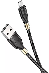 Кабель Hoco U92 Gold Collar USB-A - micro USB 12w 2.4a 1.2м cable Black - мініатюра 2 Кабель Hoco U92 Gold Collar USB-A - micro USB 12w 2.4a 1.2м cable Black - мініатюра 2