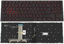 Клавиатура для ноутбука Lenovo Legion Y540-15 с подсветкой клавиш RED без рамки Original Black