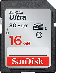 Карта пам'яті SanDisk SDHC 16GB Ultra Class 10 UHS-I (SDSDUNC-016G-GN6IN) - фото Карта пам'яті SanDisk SDHC 16GB Ultra Class 10 UHS-I (SDSDUNC-016G-GN6IN)