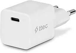 Сетевое зарядное устройство Ttec 20w PD USB-C ports charger white (2SCP01B) - фото Сетевое зарядное устройство Ttec 20w PD USB-C ports charger white (2SCP01B)