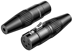 Аудио штекер Ugreen AV162 XLR F сonnector black (80440) - фото Аудио штекер Ugreen AV162 XLR F сonnector black (80440)