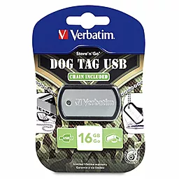 Флешка Verbatim 16GB Dog Tag Black USB 2.0 (98671) - миниатюра 5
