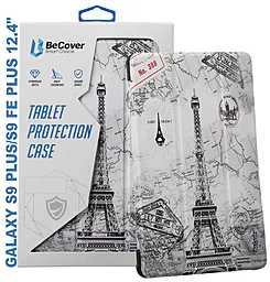 Чехол для планшета BeCover Smart Case для Samsung Galaxy Tab S9 Plus, S9 FE Plus 12.4" Paris (710380) - фото Чехол для планшета BeCover Smart Case для Samsung Galaxy Tab S9 Plus, S9 FE Plus 12.4" Paris (710380)