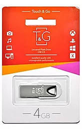 Флешка T&G 4GB 117 Metal Series USB 2.0 (TG117BK-4G) Black - мініатюра 2