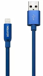 Кабель Walker C725 USB-A - Lightning 12w 2.4a 1м cable Blue - мініатюра 2 Кабель Walker C725 USB-A - Lightning 12w 2.4a 1м cable Blue - мініатюра 2