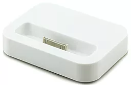 Док-станция зарядное устройство Apple iPhone 4/4S Dock station White - миниатюра 2