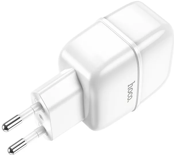 Сетевое зарядное устройство Hoco C77A 2.4a 2xUSB-A ports charger + micro USB cable white - фото 7