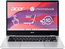 Хромбук Acer Chromebook Spin 314 CP314-1HN-P8T4 Silver (NX.AZ3EU.002) - фото Хромбук Acer Chromebook Spin 314 CP314-1HN-P8T4 Silver (NX.AZ3EU.002)