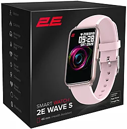 Смарт-часы 2E Wave S 46mm Pink (2E-CWW11PK) - миниатюра 2 Смарт-часы 2E Wave S 46mm Pink (2E-CWW11PK) - миниатюра 2