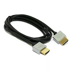 Відеокабель HDMI > HDMI, 1.5m, v1.4b, 36 AWG, Gold, PVC, Ultra-Slim (KBH1608) ExtraDigital