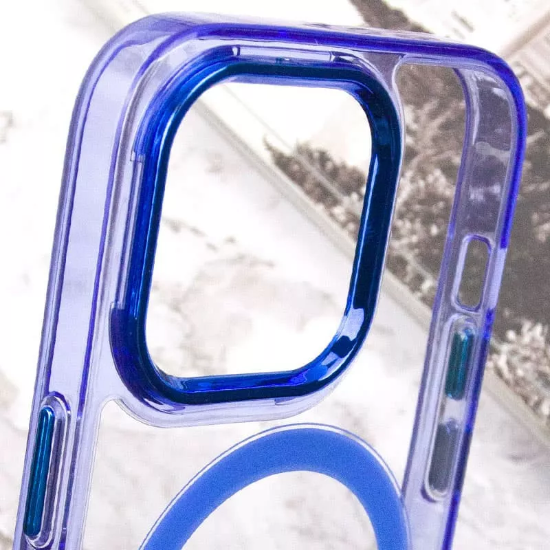 Чехол Epik Iris with MagSafe для Apple iPhone 13 Pro Blue - фото 6