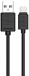 Кабель Joyroom JR-S118 Fast Speed Series USB-A - Lightning 12w 2.4a 1м cable Black - фото Кабель Joyroom JR-S118 Fast Speed Series USB-A - Lightning 12w 2.4a 1м cable Black