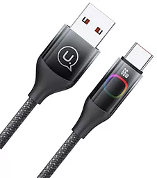 Кабель USB Usams SJ636 XM Series Gradient 66w 6a 1.2m USB Type-C cable black - миниатюра 2