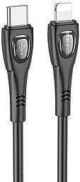 Кабель Borofone BX98 Superior USB Type-C - Lightning 27w 3a 1м PD сable Black - фото Кабель Borofone BX98 Superior USB Type-C - Lightning 27w 3a 1м PD сable Black