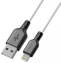 Кабель Earldom EC-154L USB-A - Lightning 12w 2.4a 1м cable white - фото Кабель Earldom EC-154L USB-A - Lightning 12w 2.4a 1м cable white